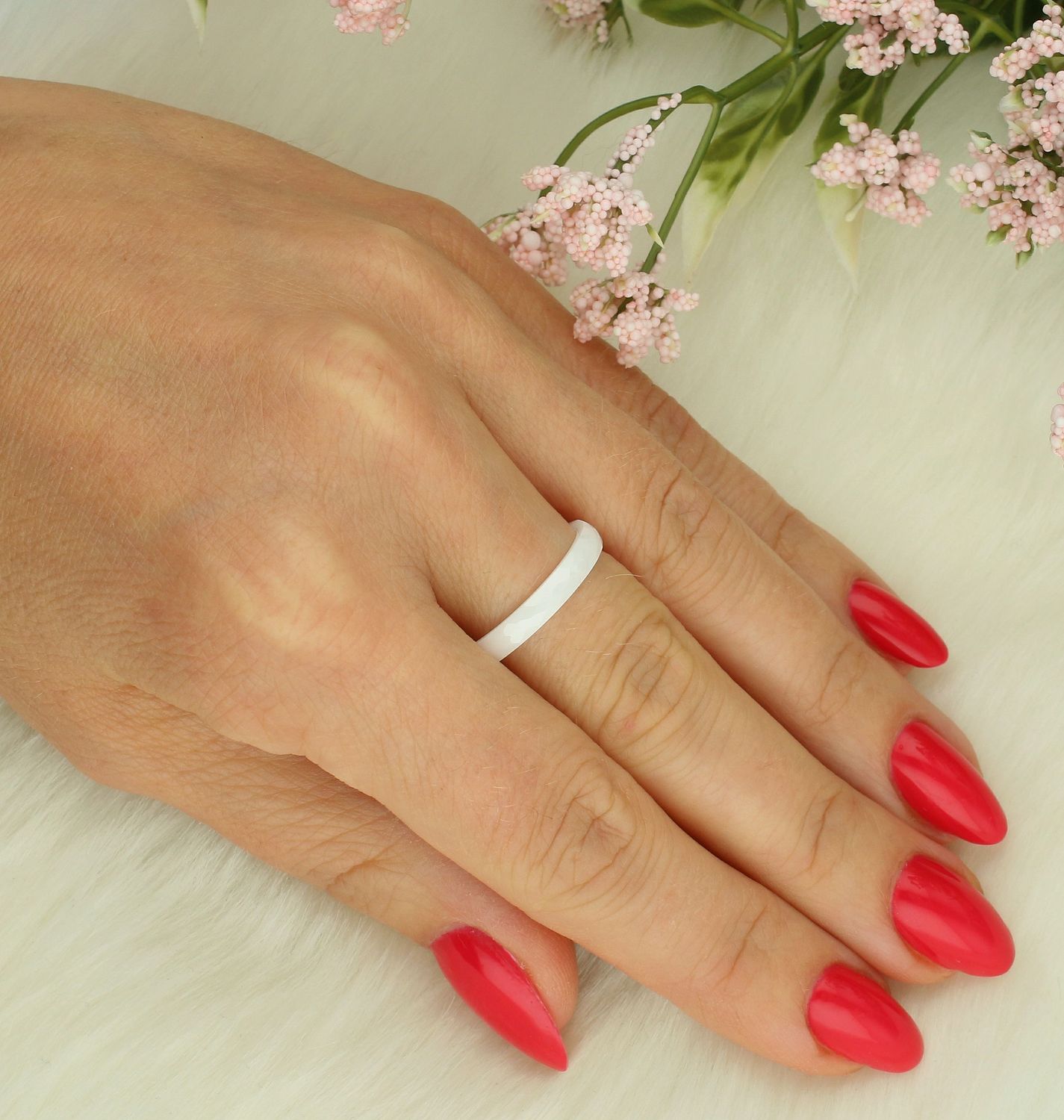 Pierścionek damski 925 biała ceramika rozmiar 17 DIA-PRS-7204-925. Biała obrączka damska. Pierścionek damski biały z ceramiki . Pomysł na prezent dla kobiety.22.jpg