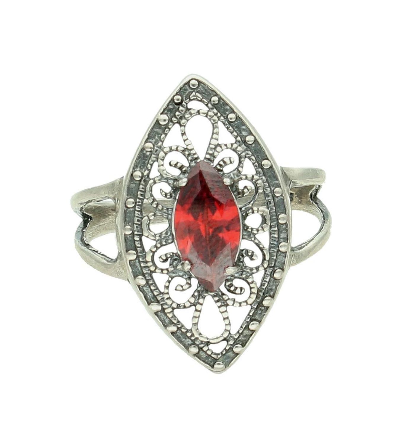 Srebrny pierścionek damski 925 z markazytami rozmiar 19 DIA-PRS-7210-925.jpg