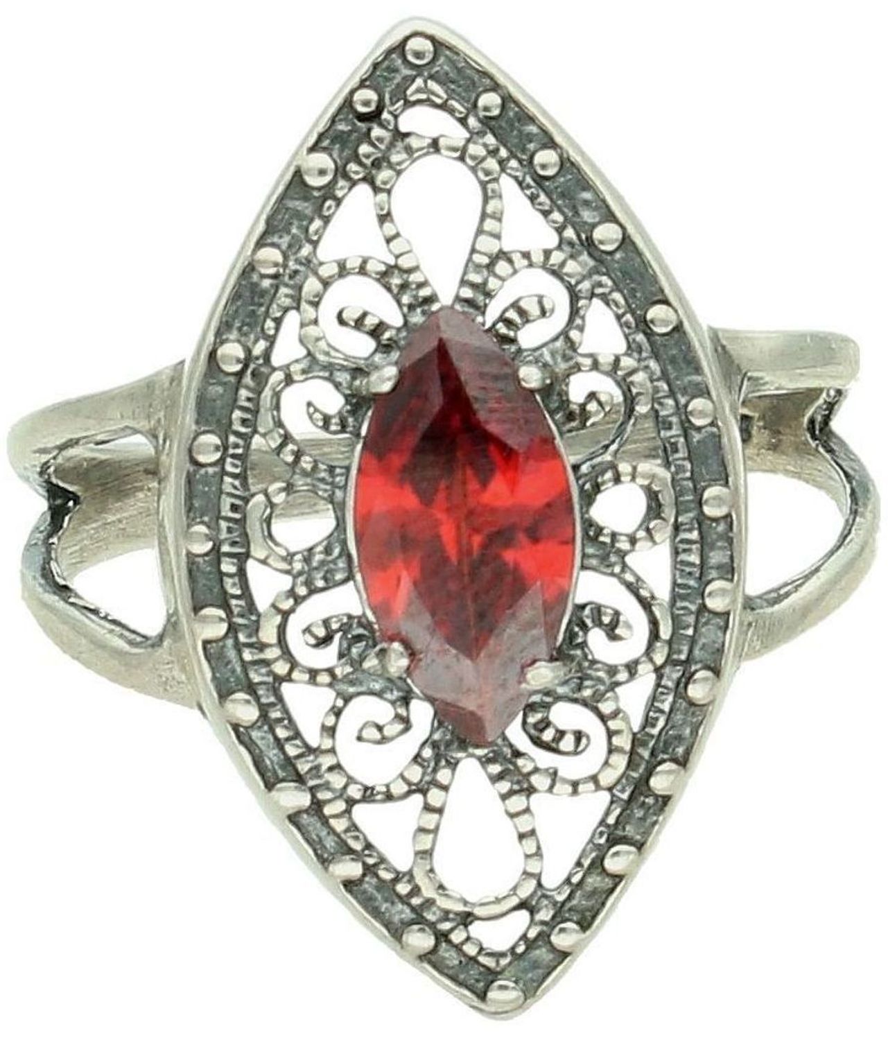 Srebrny pierścionek damski 925 z markazytami rozmiar 19 DIA-PRS-7210-925.jpg