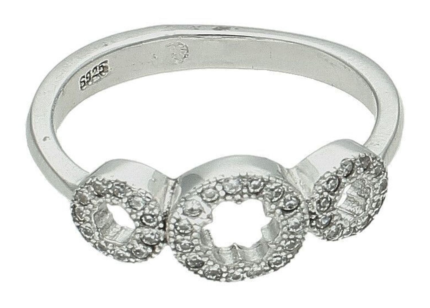 Srebrny pierścionek damski 925 trzy kółka z cyrkoniami rozmiar 14 DIA-PRS-7211-925 (2).jpg