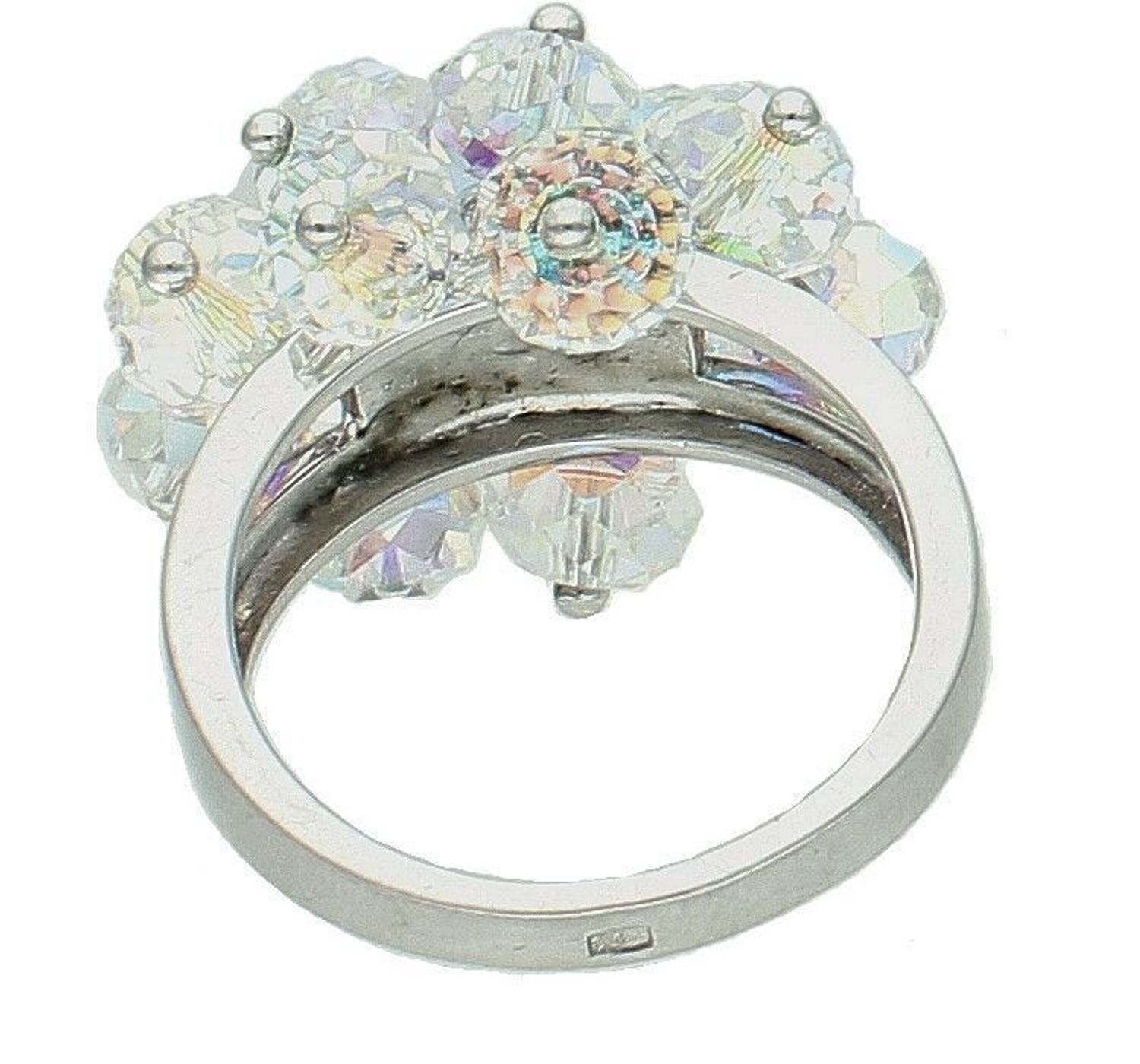 Srebrny pierścionek damski 925 bogato zdobiony opalizujący rozmiar 16 DIA-PRS-7222-925. Srebrny pierścionek damski. Srebrny pierścionek z cyrkoniami. Pierścionek srebrny dla kobiety, Pierścionek srebrny na prezent (4).jpg