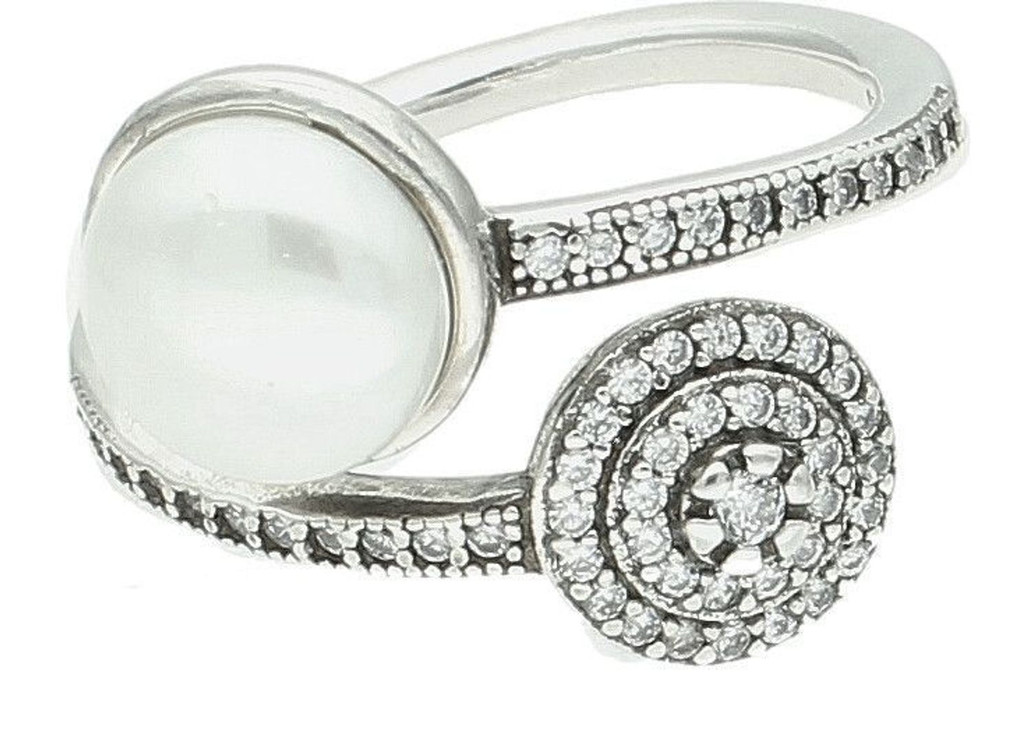 Srebrny pierścionek damski 925  z perełką rozmiar 15 DIA-PRS-7224-925 (2).jpg