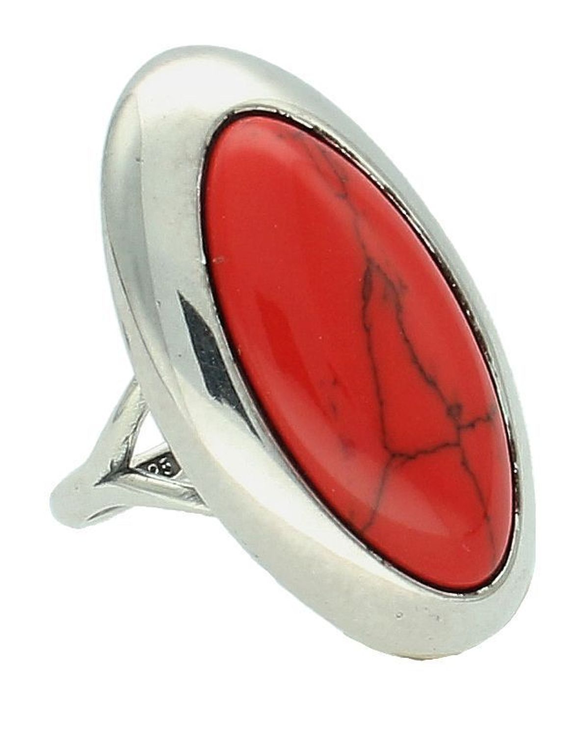 Pierścionek srebrny koral próba 925, DIA-PRS-7226-925 Srebrny pierścionek wykonany z najwyższej jakości srebra. Idealny pomysł na prezent. Srebrny pierścionek wykonany z próby 925 ozdobiony.1.jpg