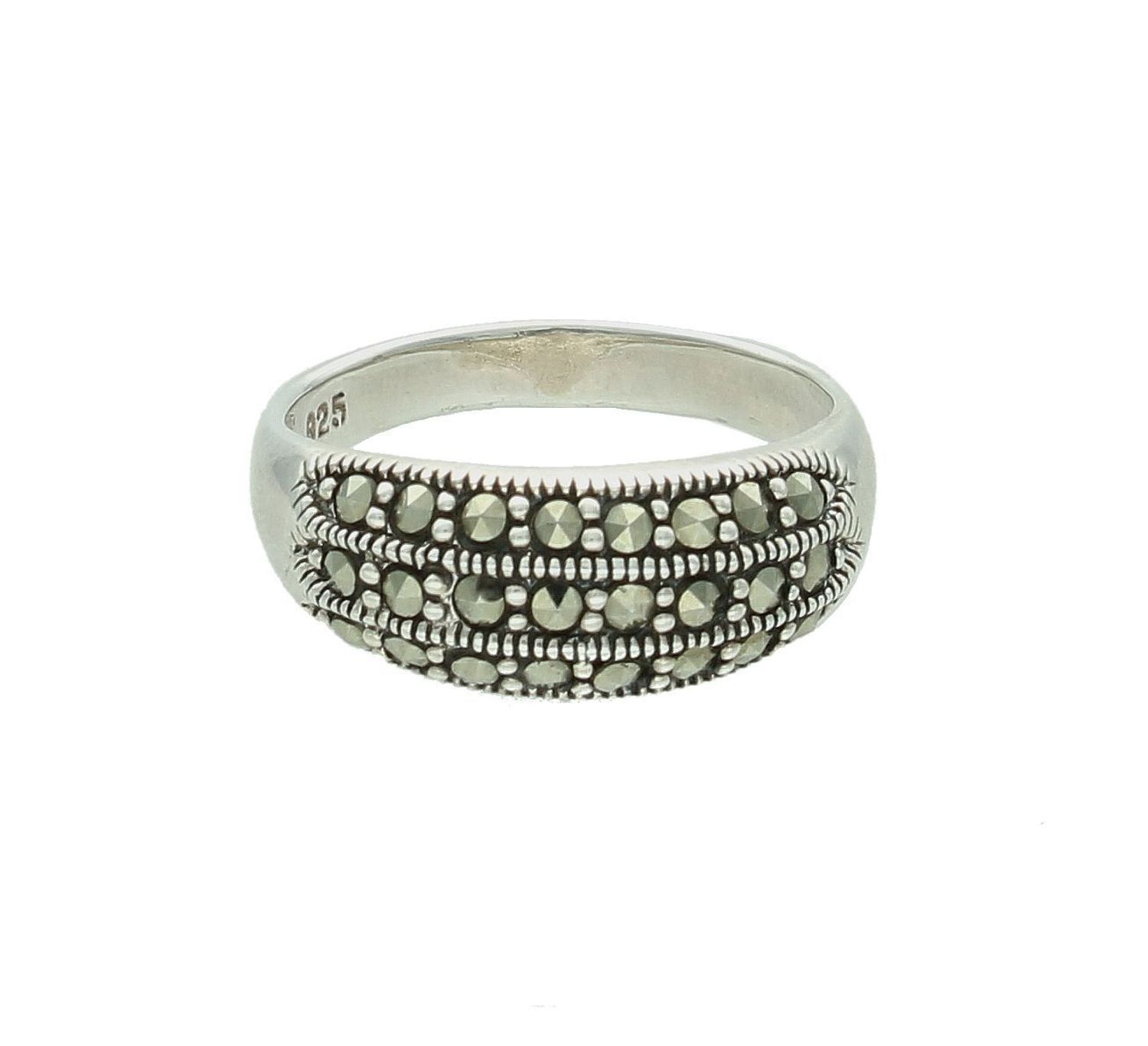 Srebrny pierścionek damski 925 z markazytami rozmiar 17 DIA-PRS-7252-925.jpg