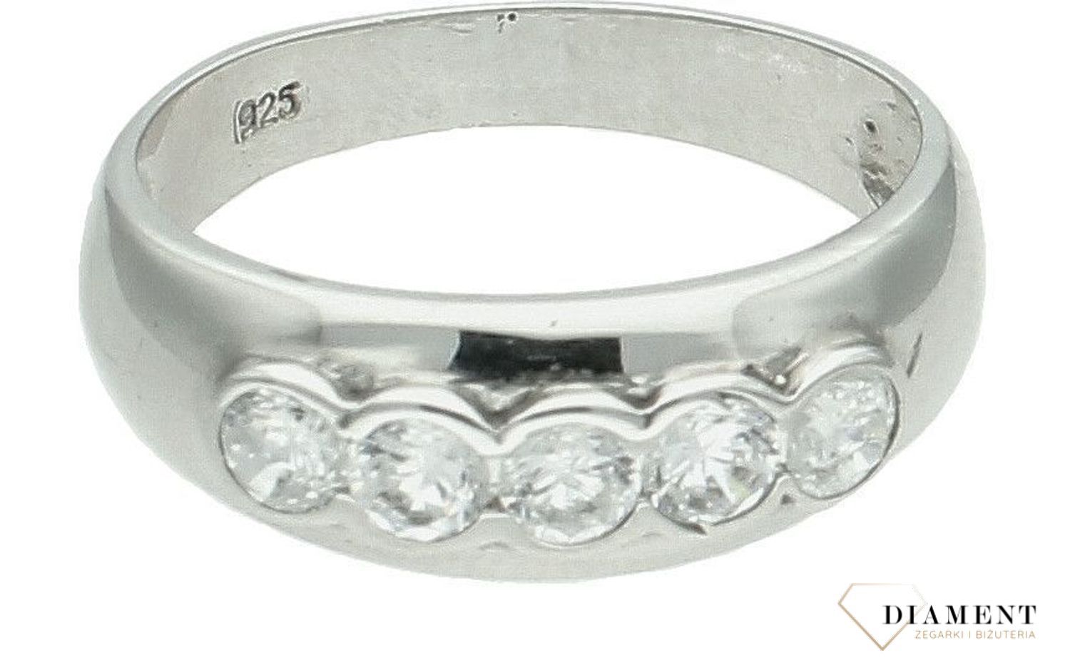 Srebrny pierścionek damski 925 z cyrkoniami DIA-PRS-7258-925. Srebrny damski pierścionek. Pierścionek srebrny damski. Pierścionek srebrny z cyrkoniami. Pierścionek damski idealny na prezent.1.jpg