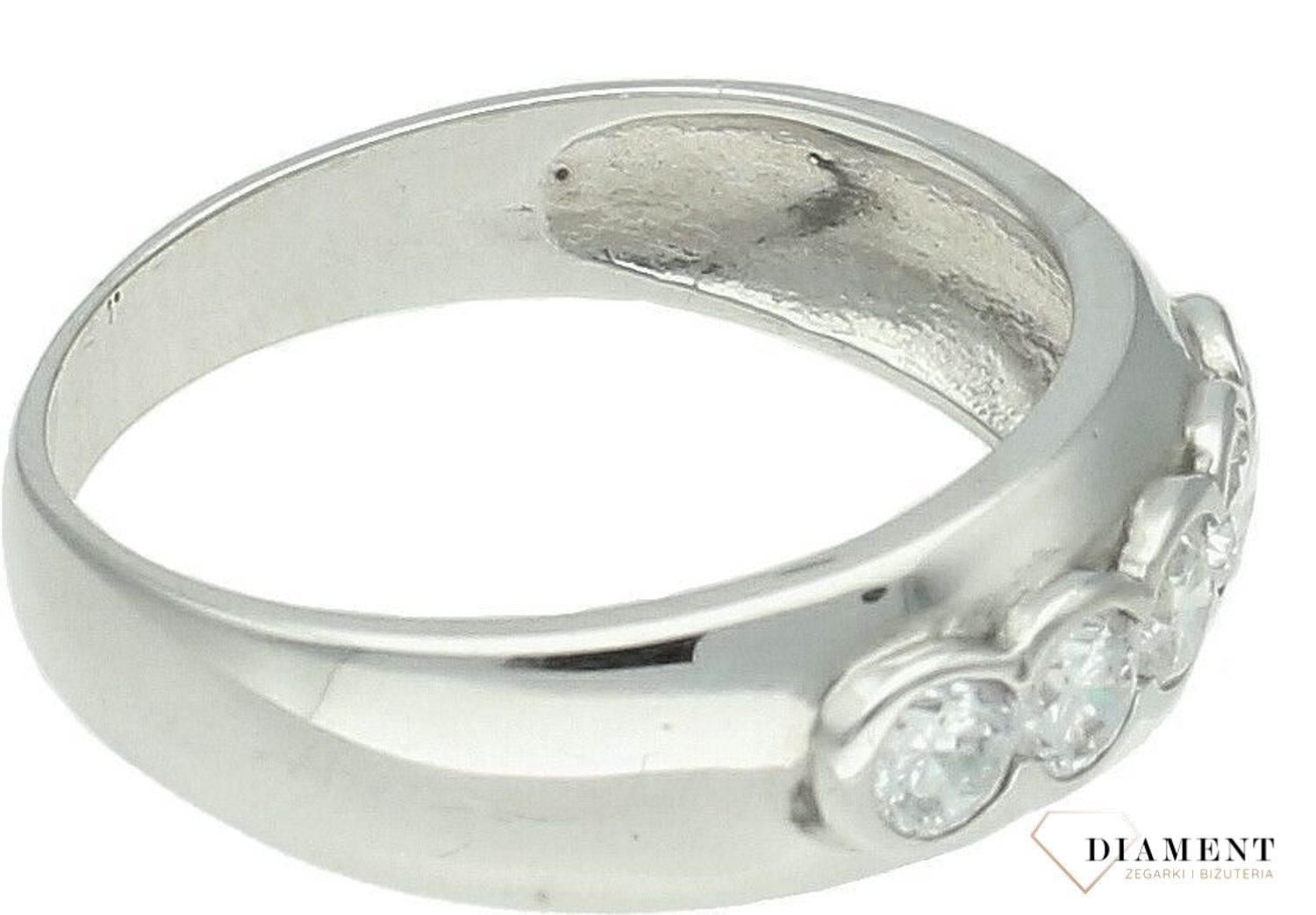 Srebrny pierścionek damski 925 z cyrkoniami DIA-PRS-7258-925. Srebrny damski pierścionek. Pierścionek srebrny damski. Pierścionek srebrny z cyrkoniami. Pierścionek damski idealny na prezent.1.jpg