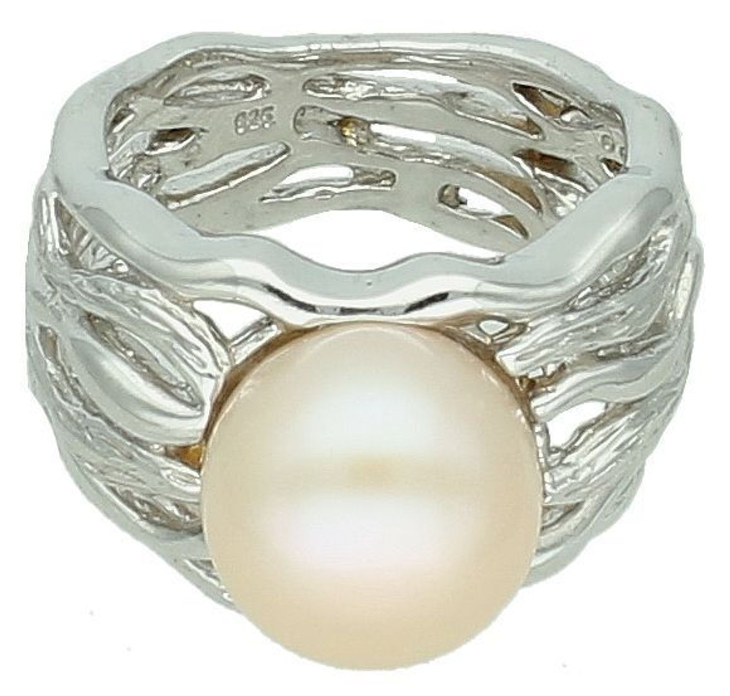 Srebrny pierścionek damski 925 z perłą hodowlaną rozmiar 13 DIA-PRS-7259-925. Srebrny pierścionek damski. Srebrny pierścionek z perłą. Pierścionek srebrny szeroki z perłą hodowlaną. Srebrny pierścionek na prezent dla.jpg