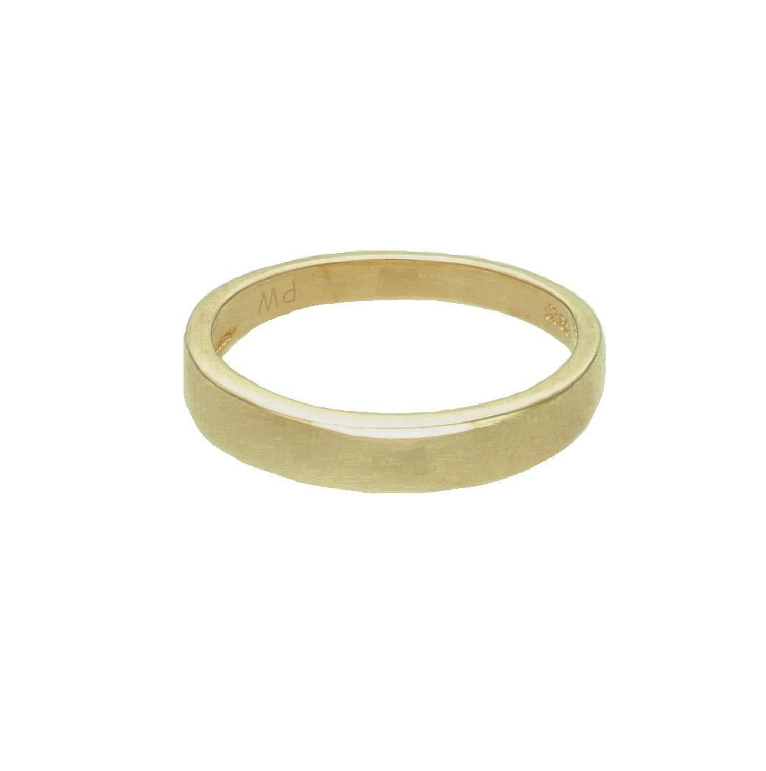 Złoty pierścionek damski srebro 925 pozłacana obrączka gładka rozmiar 15 DIA-PRS-7261-925 5.jpg