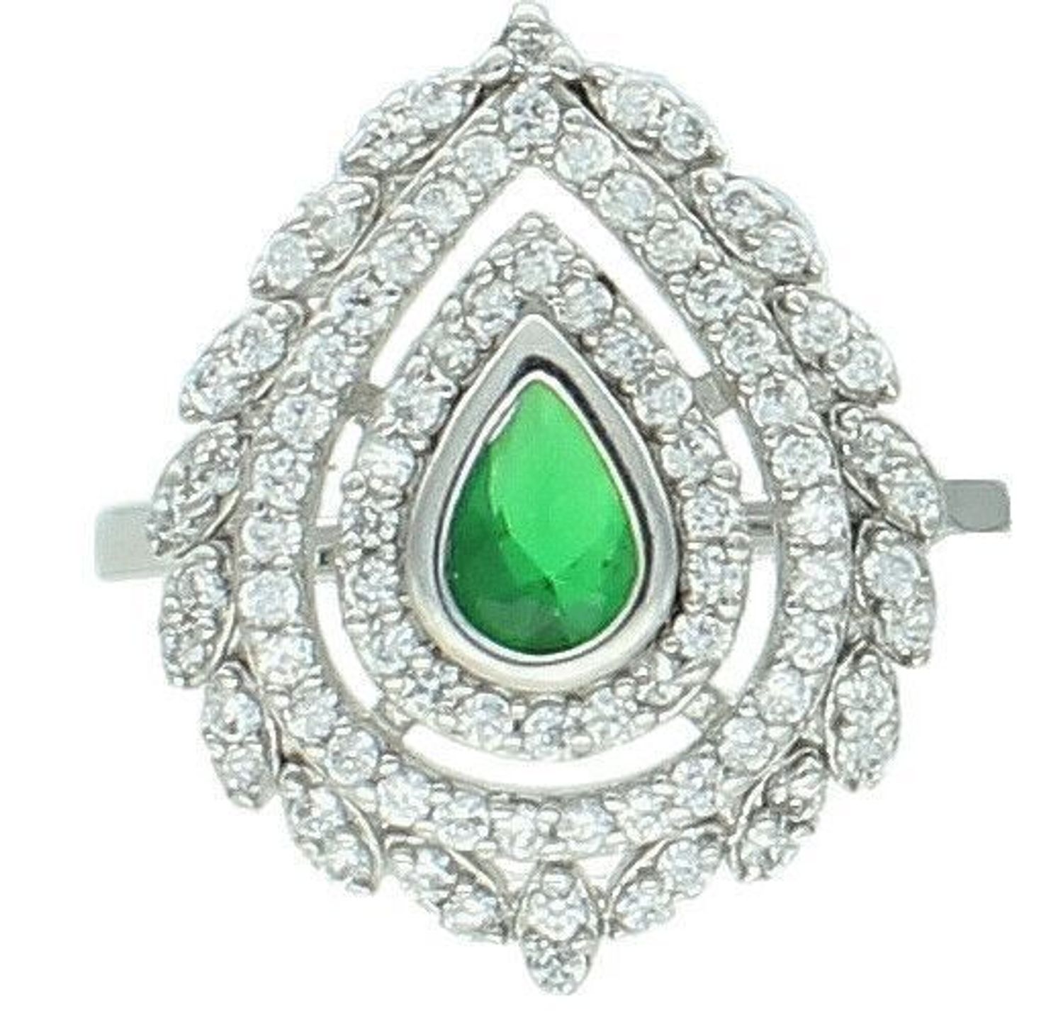 Srebrny pierścionek damski 925 wysadzany białymi cyrkoniami rozmiar 17 DIA-PRS-7273-925. Srebrny pierścionek damski. Srebrny pierścionek z cyrkoniami. Pierścionek srebrny dla kobiety, Pierścionek srebrny na prezent (2).jpg