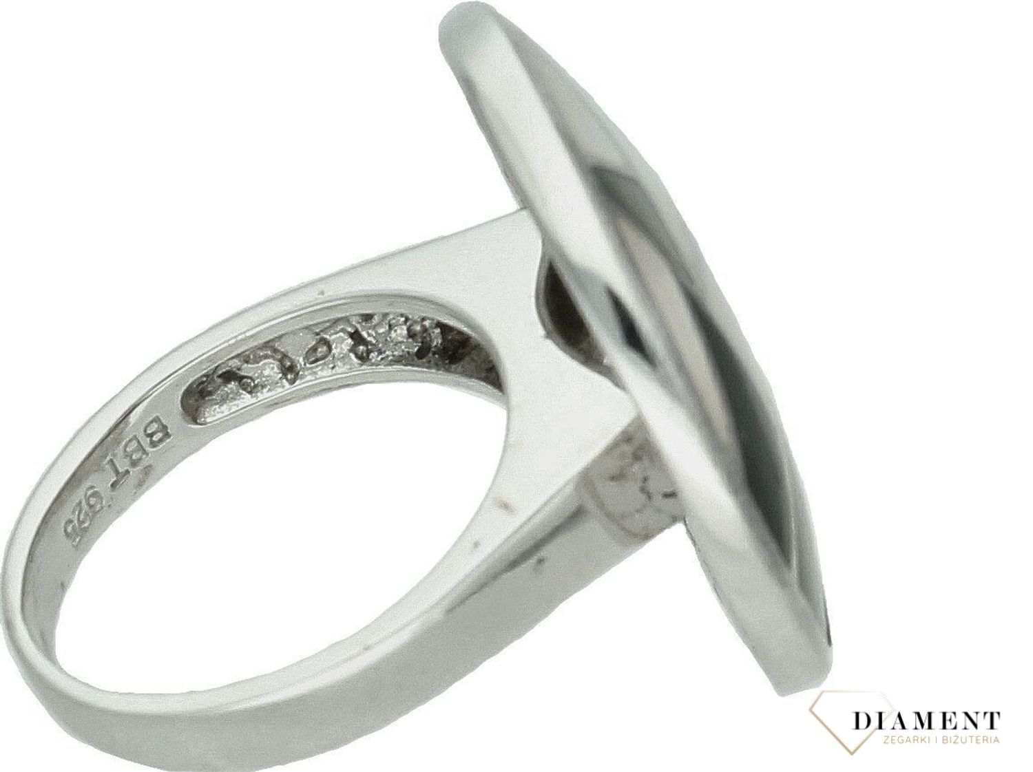 Srebrny pierścionek damski 925 okrągłe kolorowe oczko DIA-PRS-7282-925. Srebrny pierścionek damski. Pierścionek srebrny dla kobiety. Srebrny pierścionek damski na prezent. Duży pierścień..jpg