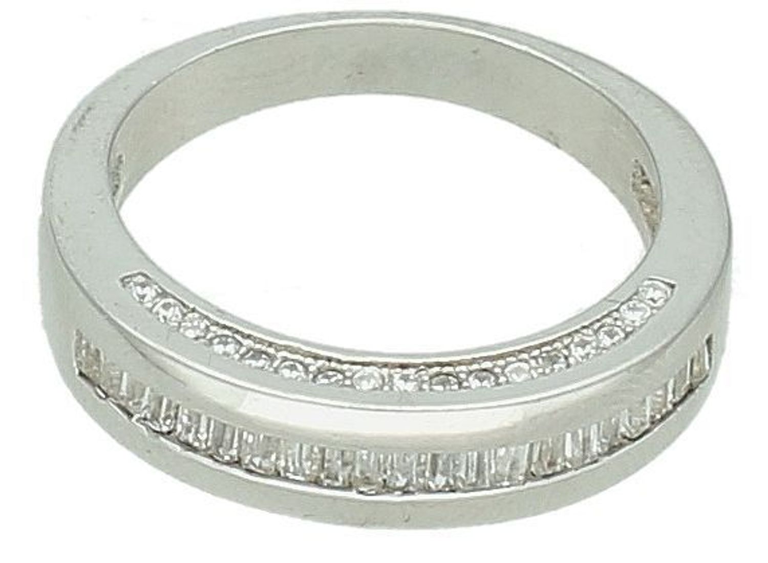 Srebrny pierścionek damski 925 z pasmem cyrkonii rozmiar 14 DIA-PRS-7307-925. Srebrny pierścionek damski. Srebrny pierścionek z cyrkonią..jpg