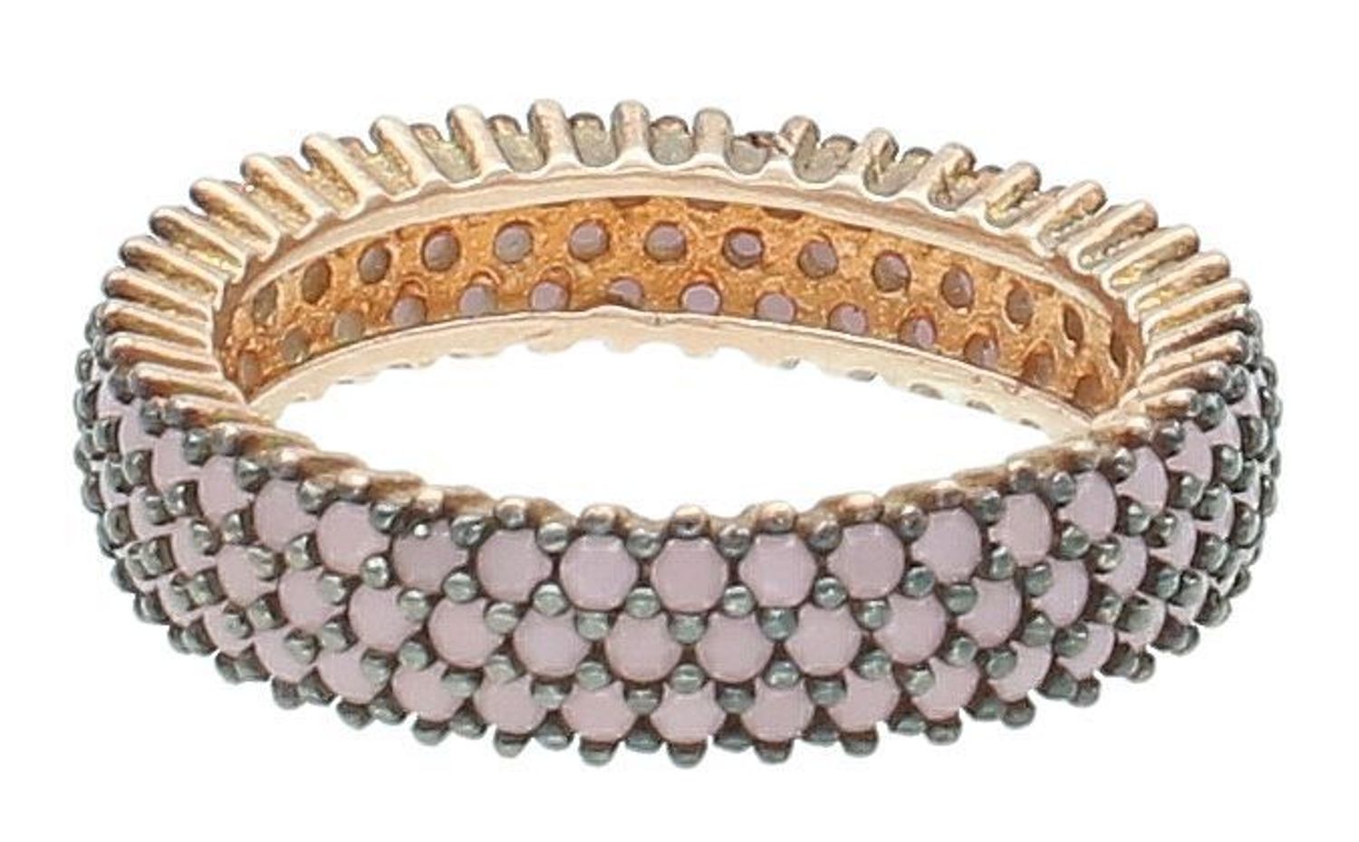 Pierścionek srebrny z różową cyrkonią próba 925, DIA-PRS-7317-925 Srebrny pierścionek wykonany z najwyższej jakości srebra o prostej formie. Idealny pomysł na prezent dla każdej kobiety.1.jpg