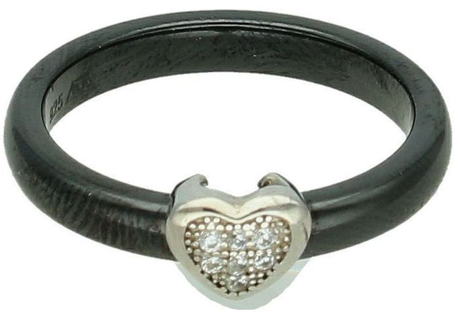 Srebrna obrączka damska 925 z czarną emalią i cyrkoniami rozmiar 19 DIA-PRS-7336-925 7.jpg