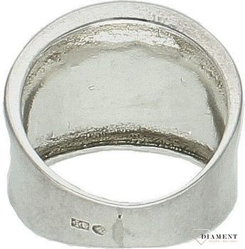 Srebrny pierścionek damski 925 szeroka gładka obrączka rozmiar 11 DIA-PRS-7340-925. Srebrny pierścionek damski. Srebrny pierścionek z cyrkoniami. Pierścionek srebrny dla kobiety, Pierścionek srebrny na prezent.3.jpg