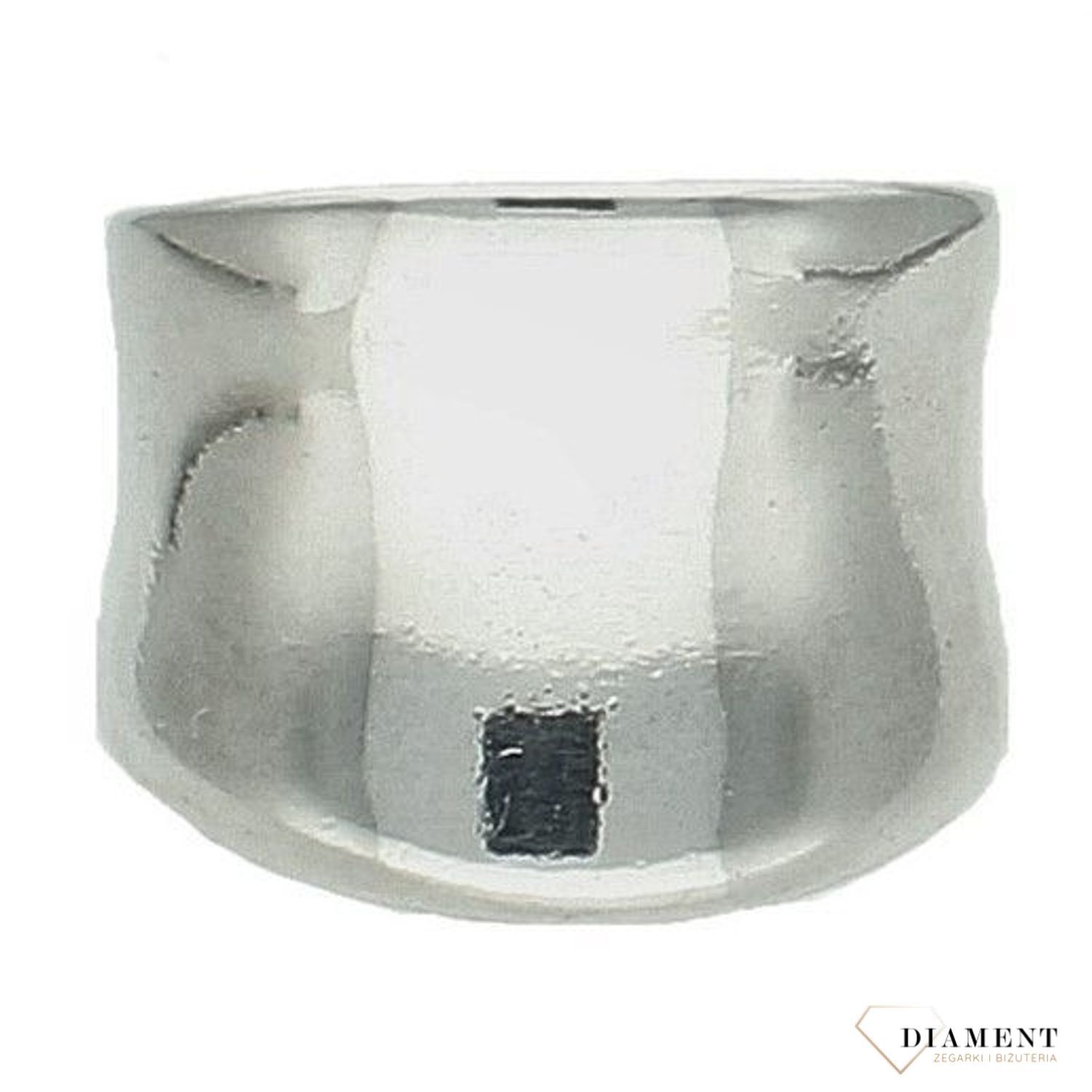 Srebrny pierścionek damski 925 szeroka gładka obrączka rozmiar 11 DIA-PRS-7340-925. Srebrny pierścionek damski. Srebrny pierścionek z cyrkoniami. Pierścionek srebrny dla kobiety, Pierścionek srebrny na prezent.2.jpg