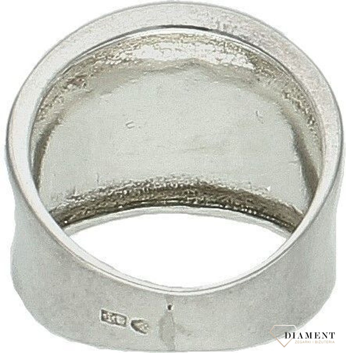 Srebrny pierścionek damski 925 szeroka gładka obrączka rozmiar 11 DIA-PRS-7340-925. Srebrny pierścionek damski. Srebrny pierścionek z cyrkoniami. Pierścionek srebrny dla kobiety, Pierścionek srebrny na prezent.2.jpg