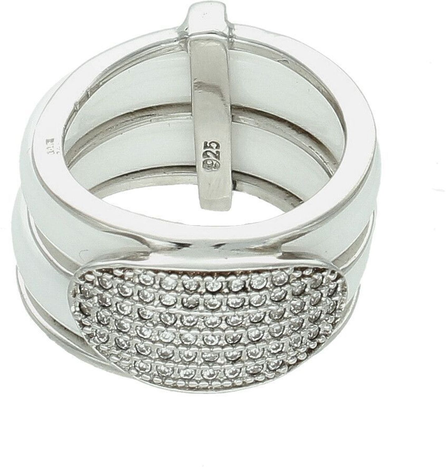 Srebrny pierścionek damski 925 biała ceramika rozmiar 11 DIA-PRS-7363-925. Srebrny pierścionek damski. Pierścionek srebrny damski z ceramiką. Pierścionek ceramiczny. Srebrny pierścionek damski na prezent (2).jpg