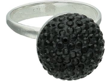 Srebrny pierścionek damski 925 czarne oczko  z kryształami Swarovski rozmiar 22 DIA-PRS-7368-925 (2).jpg