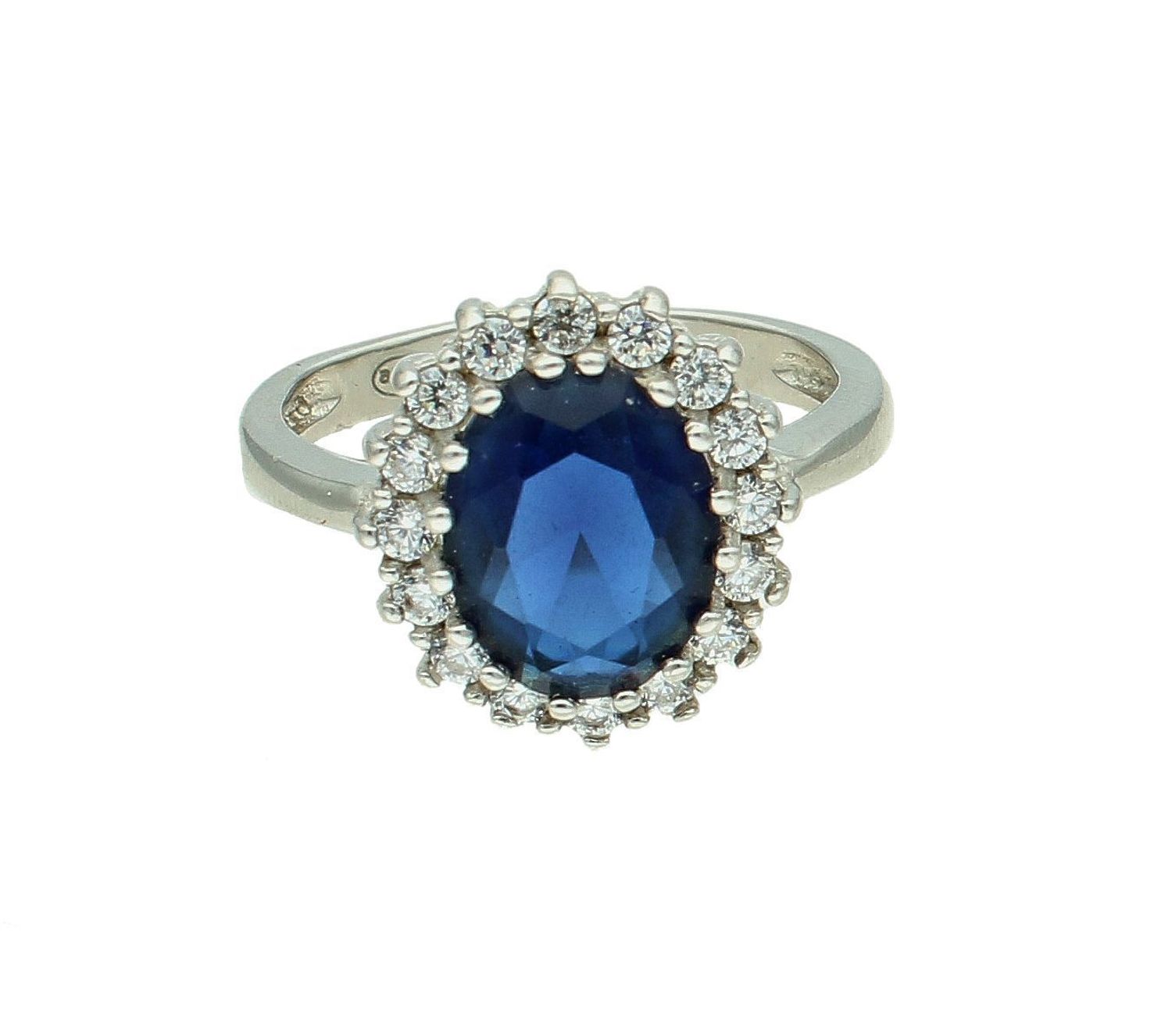 Pierścionek srebrny 925 z owalną granatową cyrkonią rozmiar 12 DIA-PRS-7384-925 (2).jpg