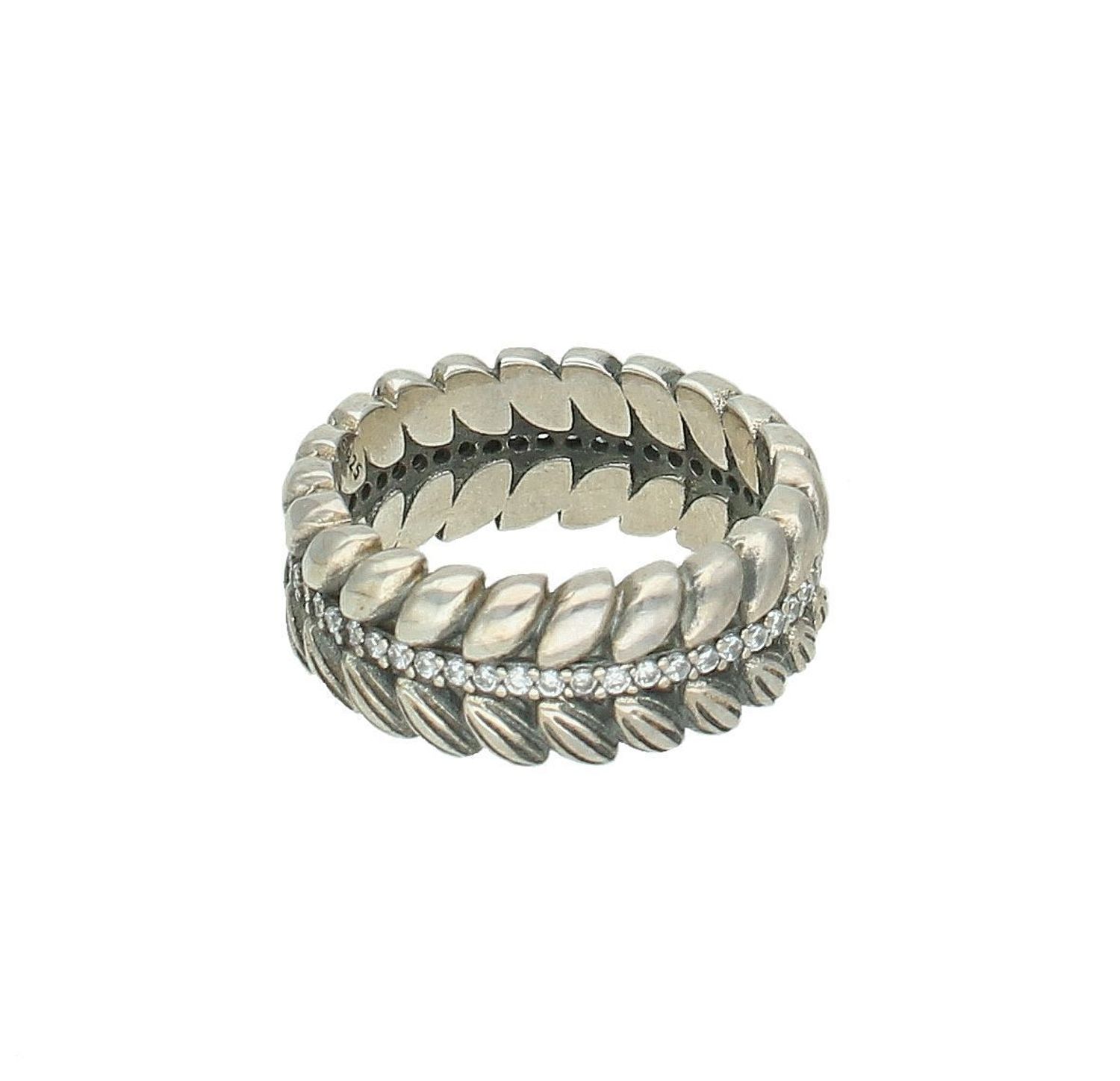 Srebrny pierścionek damski 925 ozdobna obrączka z cyrkoniami rozmiar 9 DIA-PRS-7391-925.  Srebrny pierścionek damski. Pierścionek srebrny dla kobiety na prezent..jpg