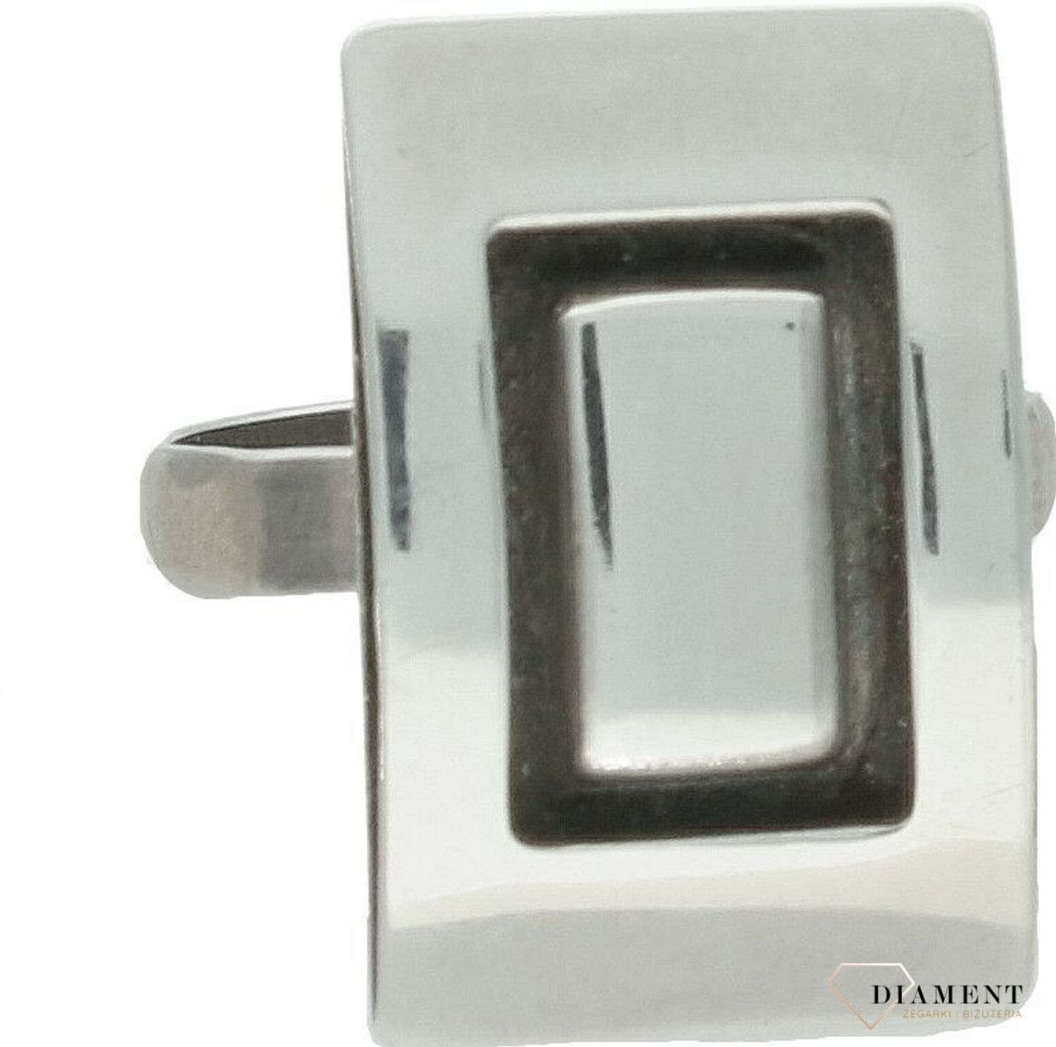 Srebrny pierścionek damski 925 prostokąt rozmiar 13 DIA-PRS-7398-925. Srebrny pierścionek damski. Pierścionek srebrny dla kobiety. Srebrny pierścionek damski na prezent.1.jpg