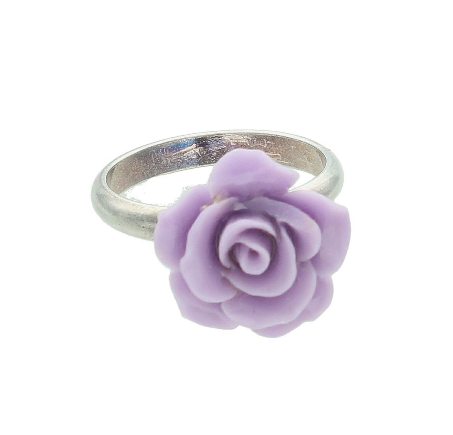 Srebrny pierścionek damski 925 fioletowa Róża rozmiar 16 DIA-PRS-7432-925 2.jpg