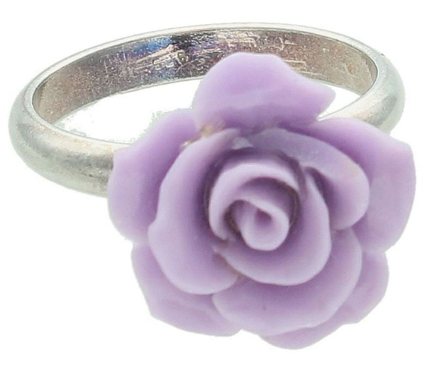Srebrny pierścionek damski 925 fioletowa Róża rozmiar 16 DIA-PRS-7432-925 2.jpg