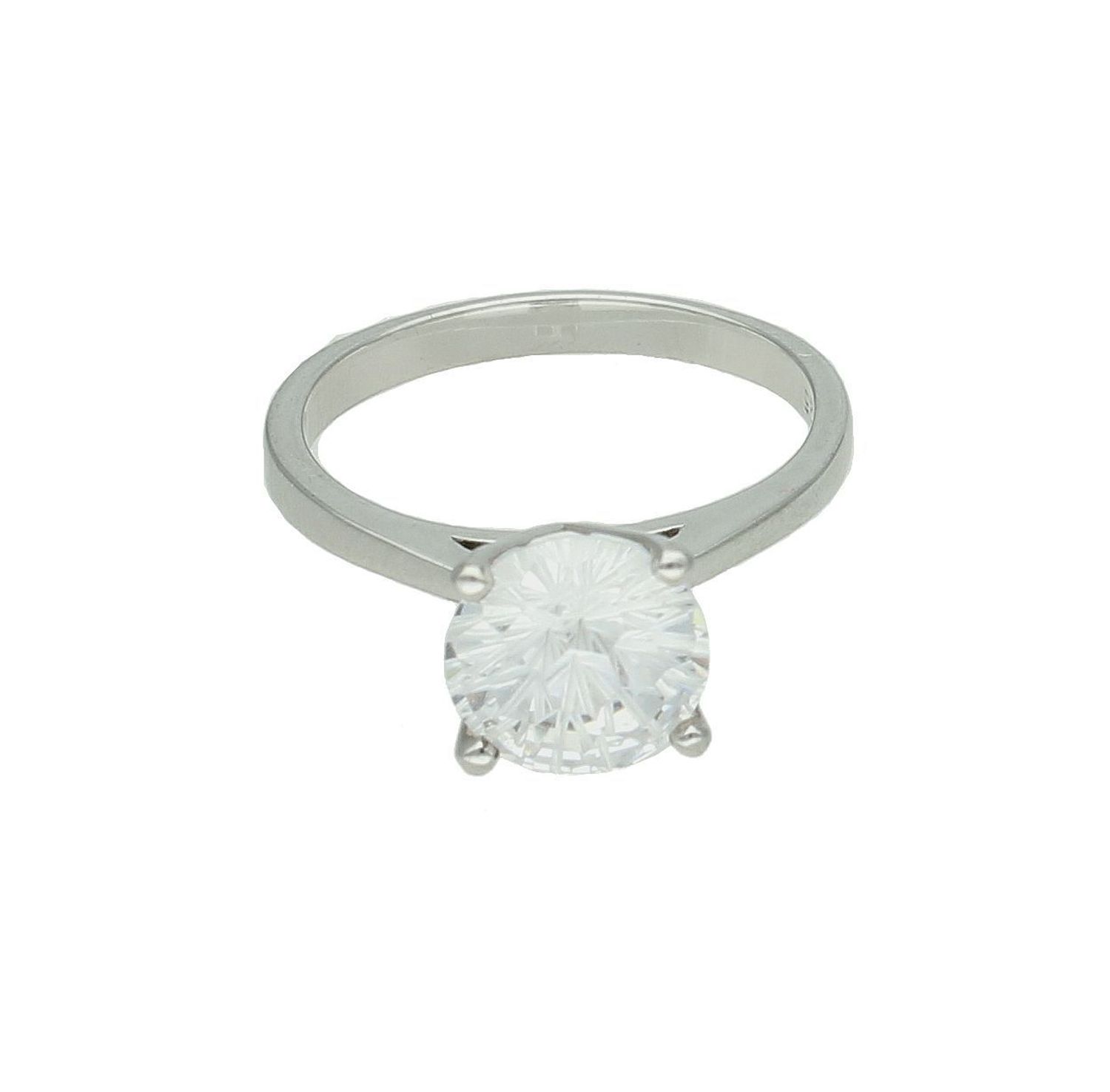 Srebrny pierścionek damski 925 z wystającą cyrkonią rozmiar 12 DIA-PRS-7450-925.jpg