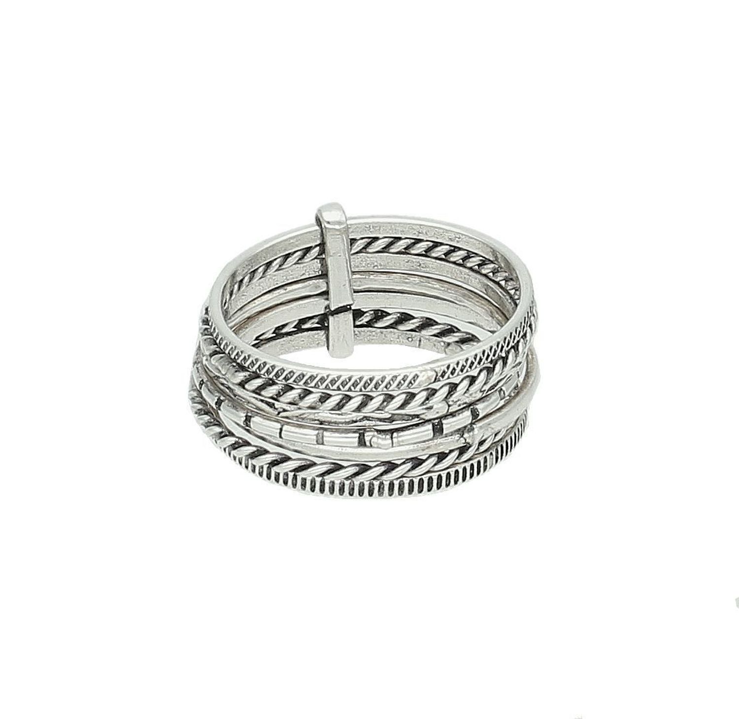 Srebrny pierścionek damski 925 łączone obrączki rozmiar 13 DIA-PRS-7454-925. Srebrny pierścionek damski. Pierścionek srebrny dla kobiety na prezent. Sre.jpg