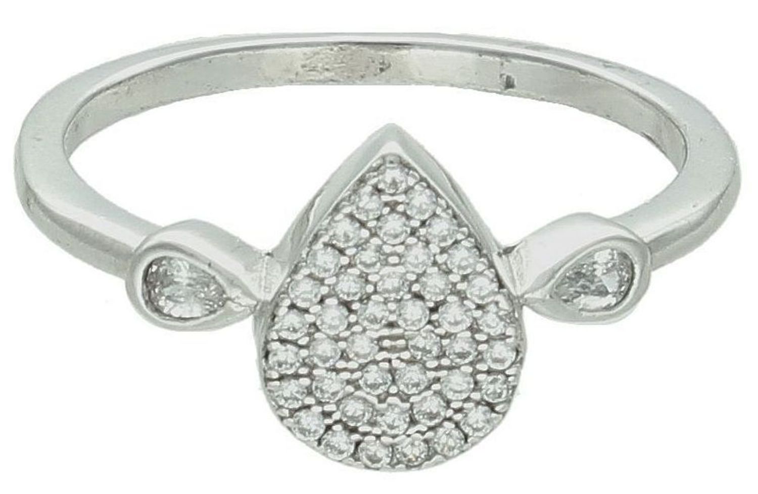 Srebrny pierścionek damski 925 wysadzany cyrkoniami rozmiar 16 DIA-PRS-7464-925.jpg