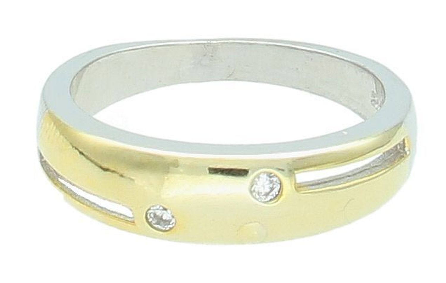 Pierścionek srebrny pozłacany próba 925, DIA-PRS-7483-925 Srebrny pierścionek wykonany z najwyższej jakości srebra o prostej formie. Idealny pomysł na prezent dla każdej kobiety. Srebrny pierścionek 1.jpg