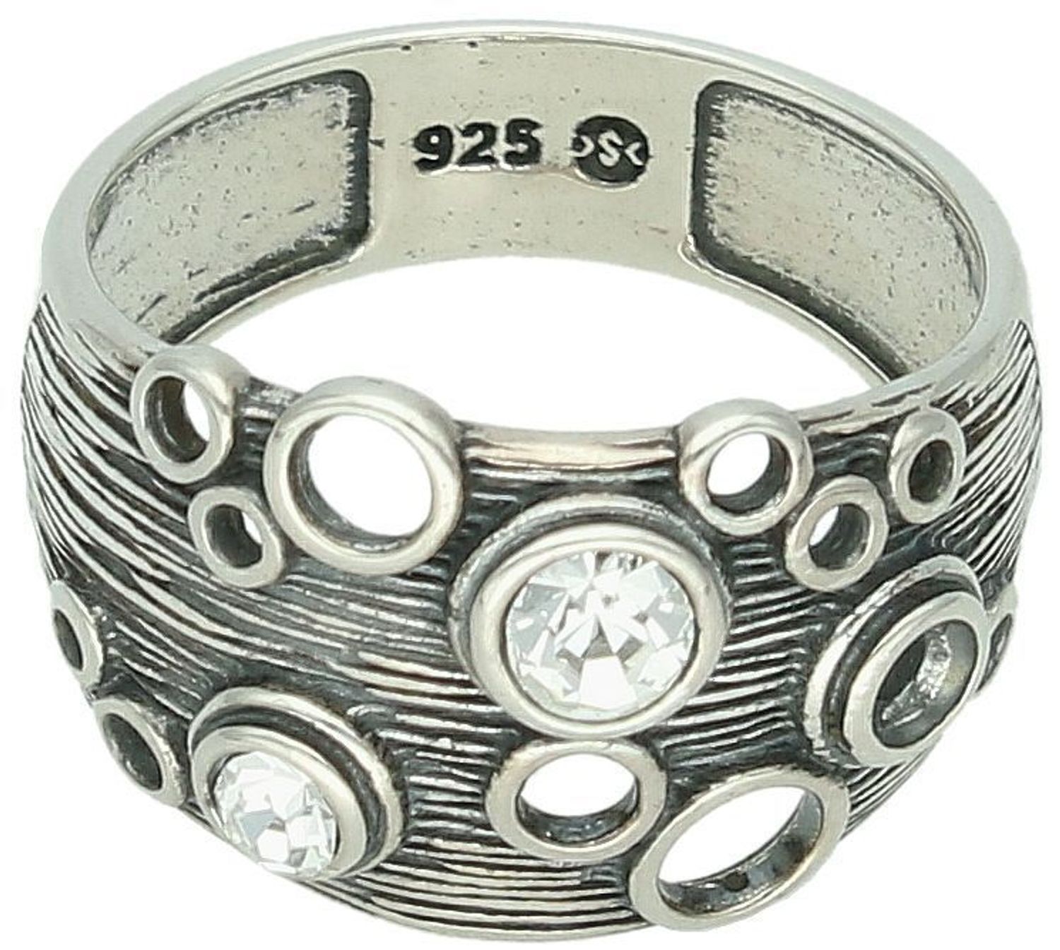Srebrny szeroki pierścionek 925 z pustymi kółkami i cyrkoniami DIA-PRS-7486-925.jpg
