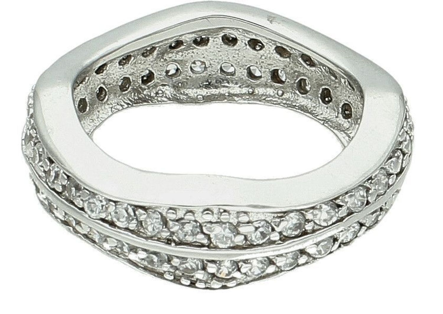 Srebrny pierścionek damski 925 w formie obrączki wysadzonej cyrkoniami rozmiar 13 DIA-PRS-7491-925 (1).jpg