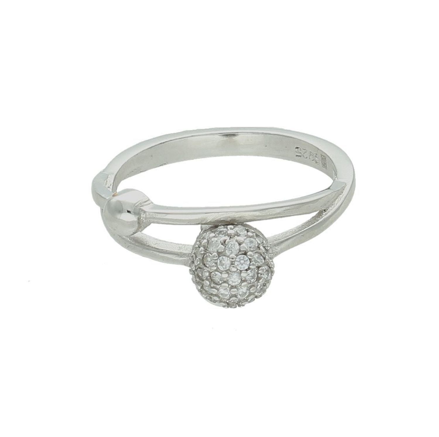 Srebrny pierścionek damski 925 kuleczka w cyrkoniach rozmiar 10 DIA-PRS-7493-925. Srebrny pierścionek damski. Pierścionek srebrny na prezent. Pierścionek ze srebra z cyrkonią.6.jpg