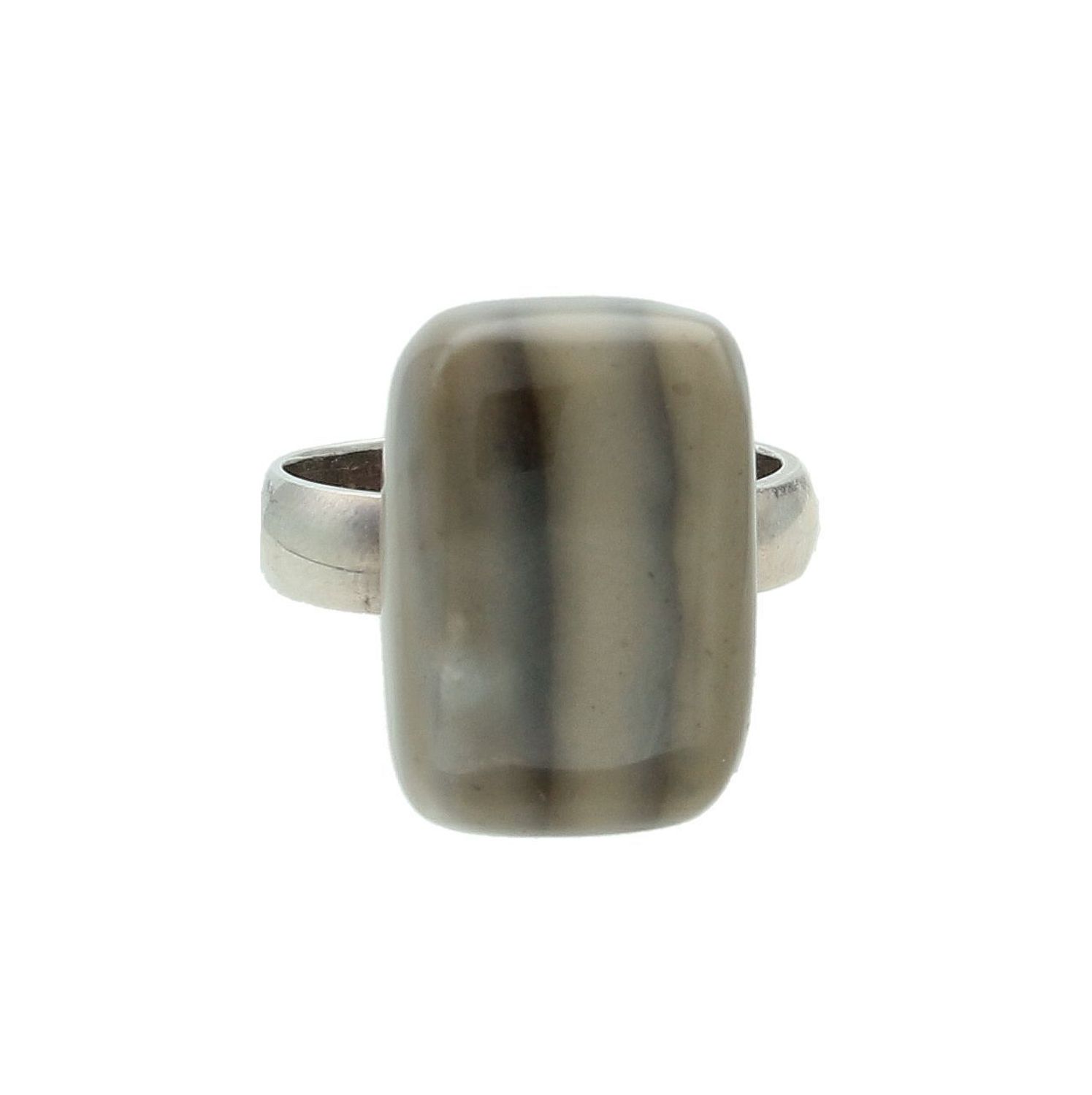 Srebrny pierścionek damski 925 z krzemieniem pasiastym rozmiar 12 DIA-PRS-7500-925 55.jpg