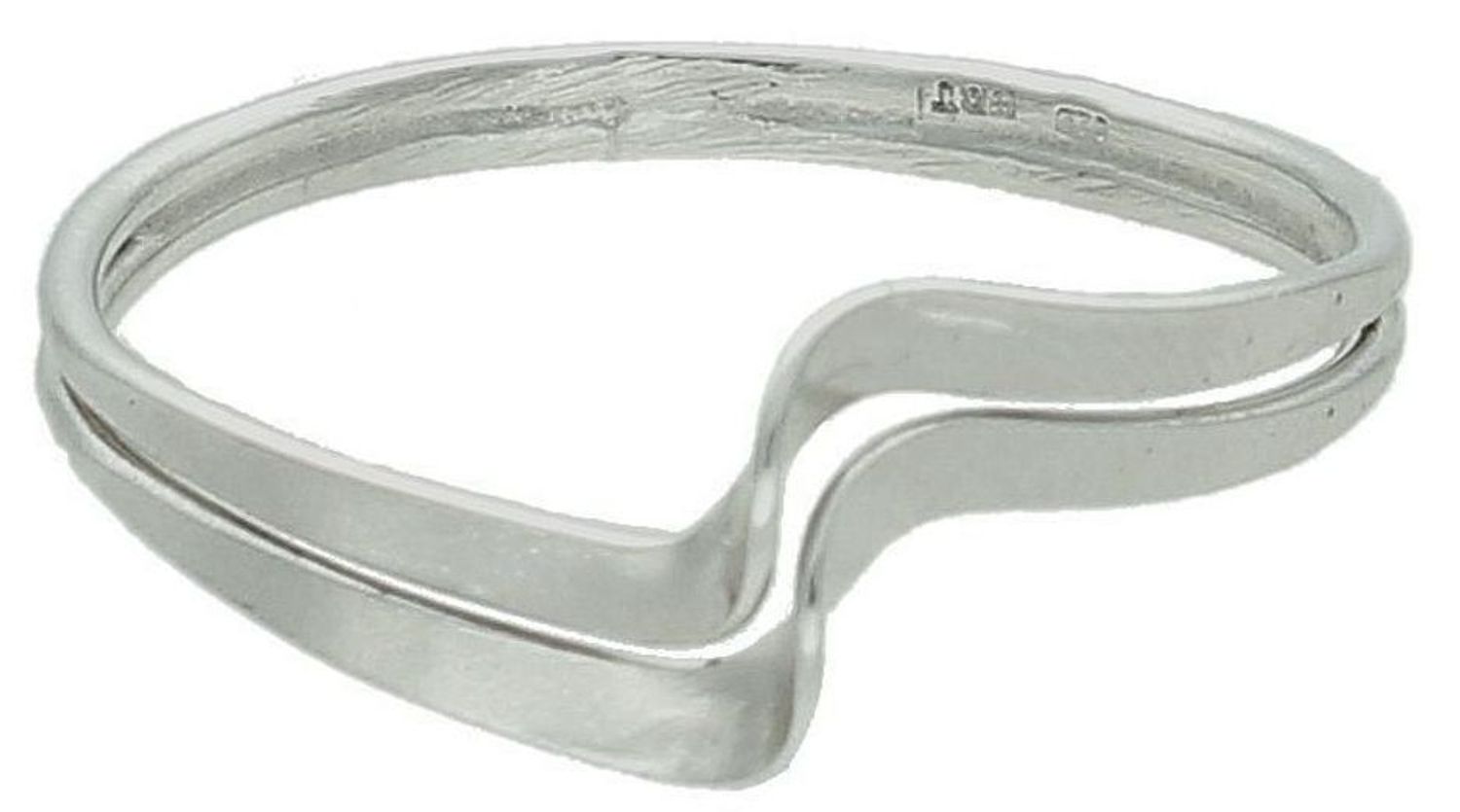 Srebrny pierścionek damski 925 podwójna fala DIA-PRS-7510-925. Srebrny pierścionek damski. Pierścionek srebrny na prezent. Pierścionek ze srebra o gładkiej powierzchni..jpg