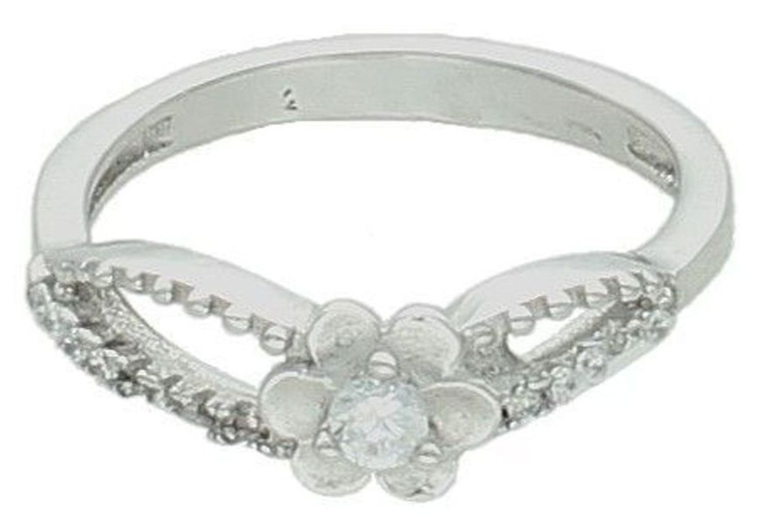 Srebrny pierścionek damski 925 kwiatek z cyrkoniami DIA-PRS-7545-925.jpg