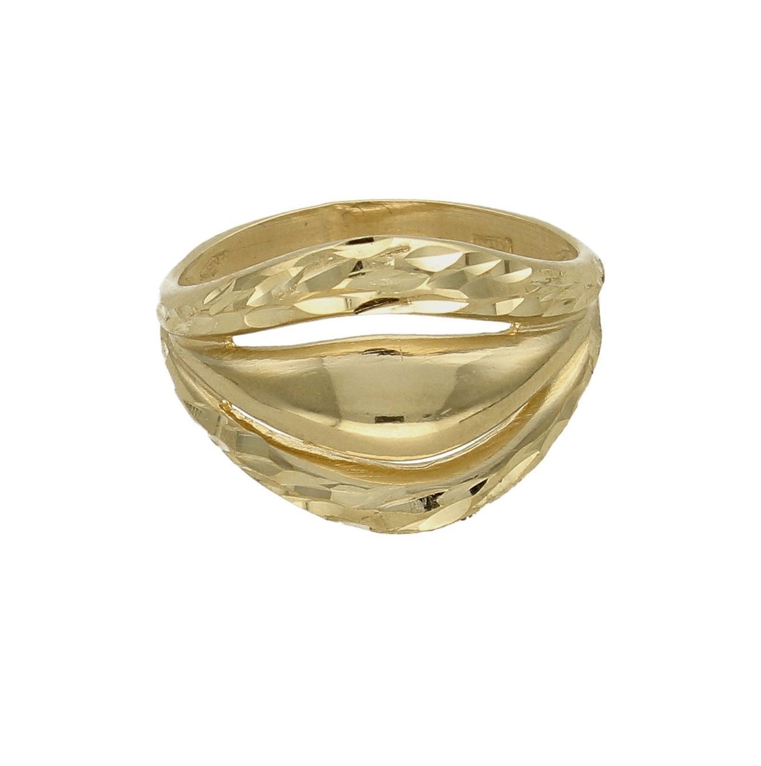 Złoty pierścionek 585 o grawerowanej fakturze DIA-PRS-7572-585 (2).jpg