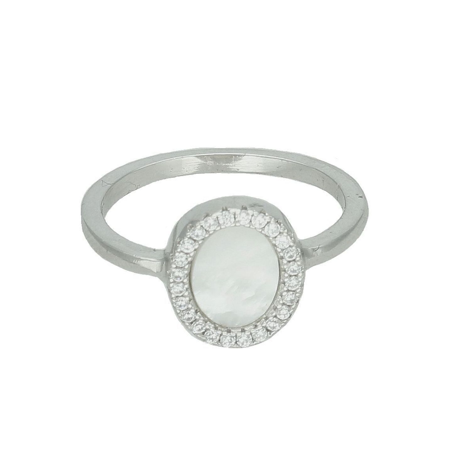 Srebrny pierścionek damski 925 z masą perłową i cyrkoniami rozmiar 17 DIA-PRS-7647-925. Srebrny pierścionek damski. Pierścionek damski z masą perłową. Srebrny pierścionek damski na prezent..jpg