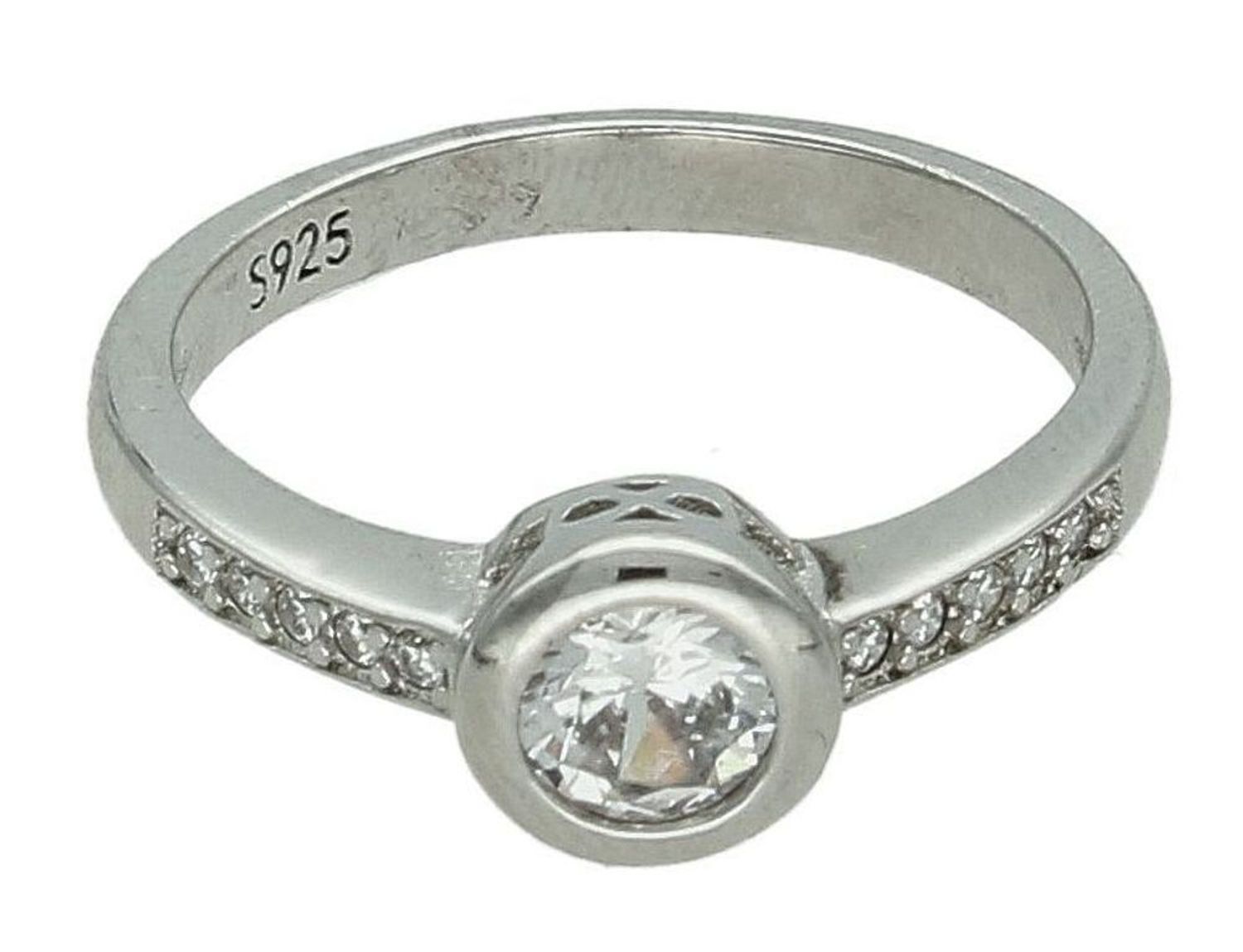 Srebrny pierścionek damski 925 z okrągłą cyrkonią rozmiar 14 DIA-PRS-7648-925. Srebrny pierścionek damski. Srebrny pierścionek z cyrkonią. Pierścionek srebrny damski. Srebrny pierścionek na prezent dla kobiety..jpg