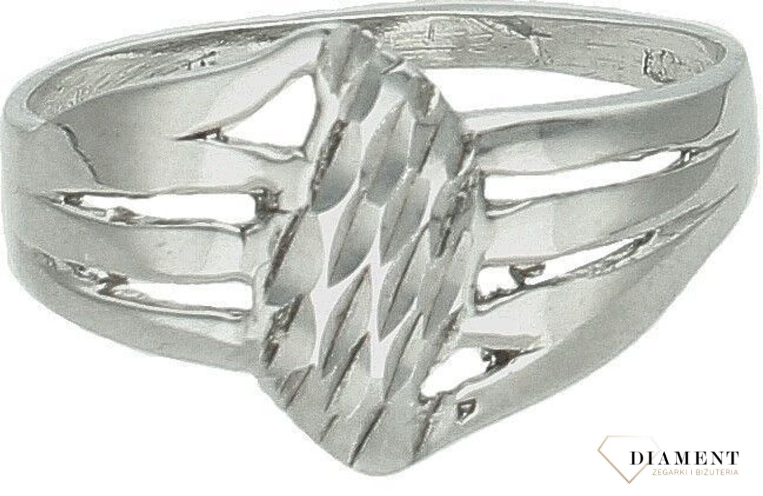 Srebrny pierścionek damski 925 z łezką rozmiar 19 DIA-PRS-7659-925. Srebrny pierścionek damski. Pierścionek srebrny damski na prezent. Srebrny pierścionek dla ukochanej..jpg