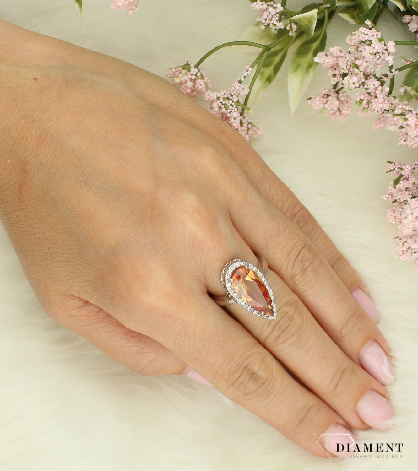 Srebrny pierścionek damski 925 z cyrkonią rozmiar 13 DIA-PRS-7673-925 . Srebrny pierścionek damski. Pierścionek srebrny na prezent. Pierścionek ze srebra z cyrkonia.8.jpg