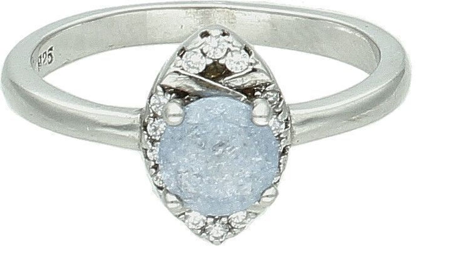 Srebrny pierścionek damski 925 z niebieskim kamieniem i cyrkoniami rozmiar 17 DIA-PRS-7675-925. Srebrny pierścionek damski. Pierścionek damski srebrny z kamieniem. Pierścionek srebrny damski na prezent. (2).jpg