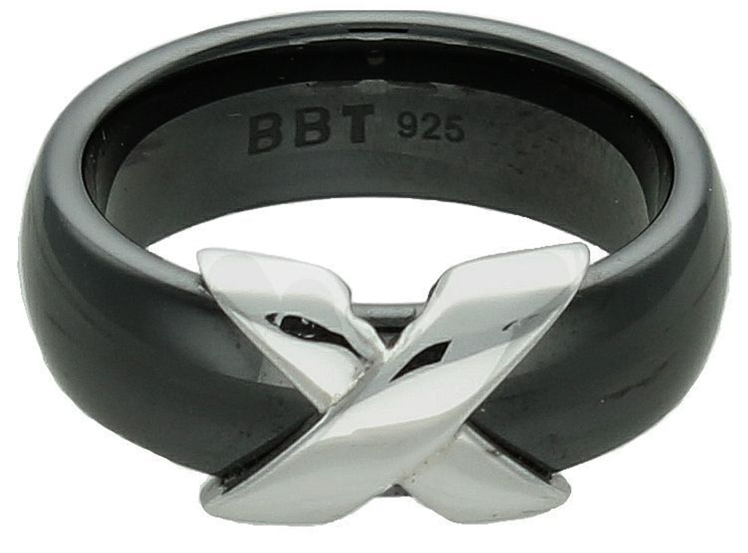 Pierścionek ceramika czarna próba 925, DIA-PRS-7694-CER Pierścionek wykonany z ceramiki w czarnym kolorze. Idealny pomysł na prezent dla każdej kobiety..jpg