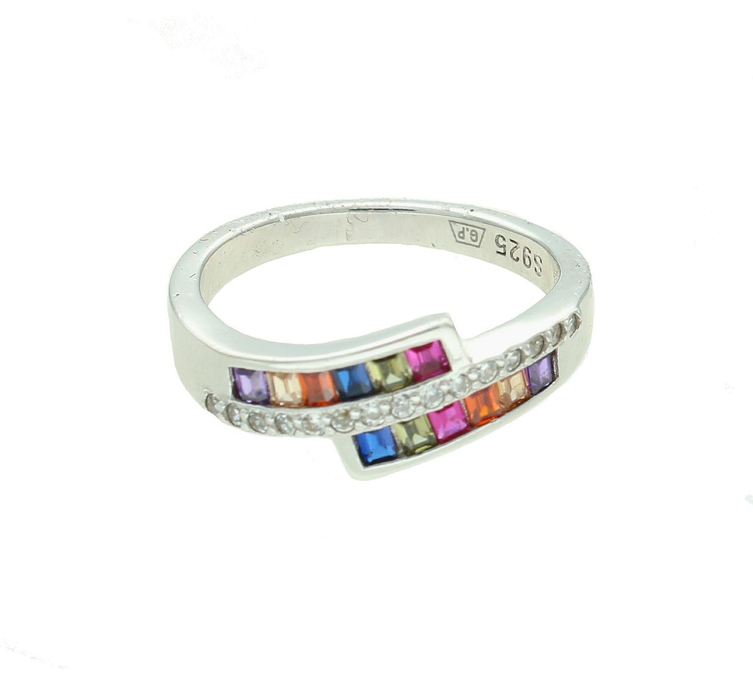 Pierścionek srebrny 925 z kolorowymi cyrkoniami rozmiar 12 DIA-PRS-7699-925 (2).jpg