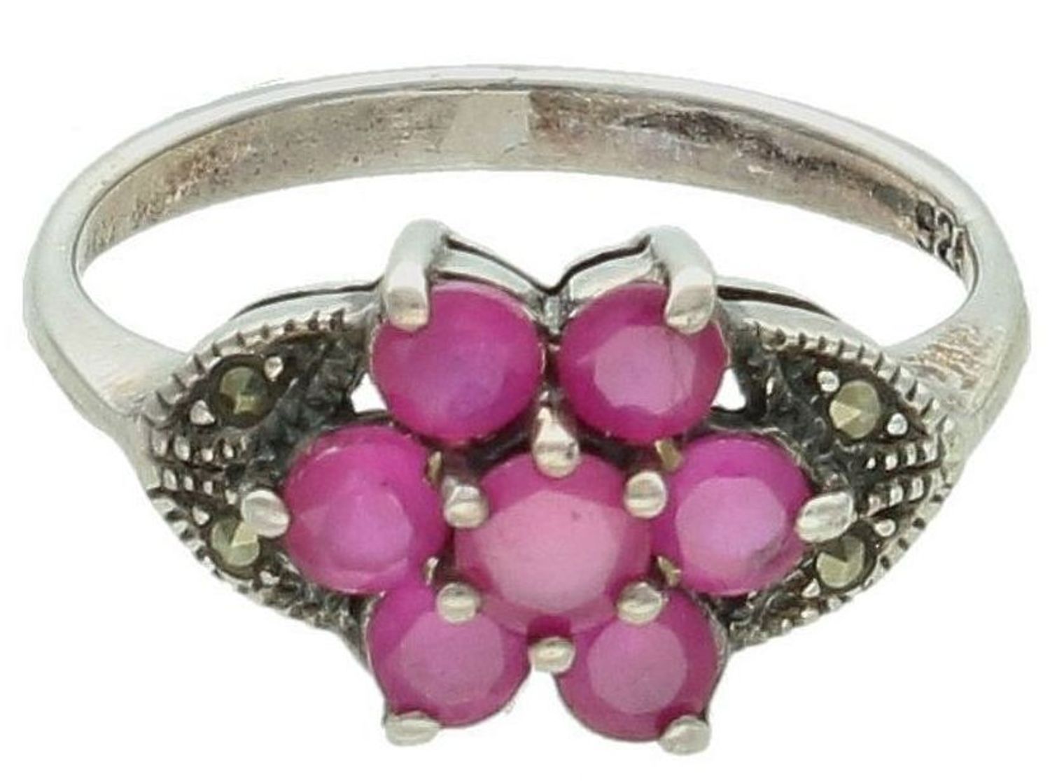 Srebrny pierścionek damski 925 z markazytami rozmiar 12 DIA-PRS-7723-925. Srebrny pierścionek damski. Srebrny pierścionek z markazytami. Pierścionek srebrny dams.jpg