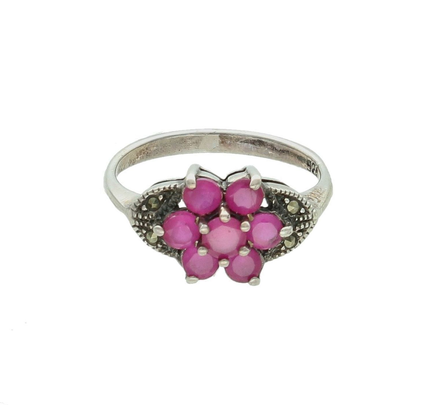 Srebrny pierścionek damski 925 z markazytami rozmiar 12 DIA-PRS-7723-925. Srebrny pierścionek damski. Srebrny pierścionek z markazytami. Pierścionek srebrny dams.jpg