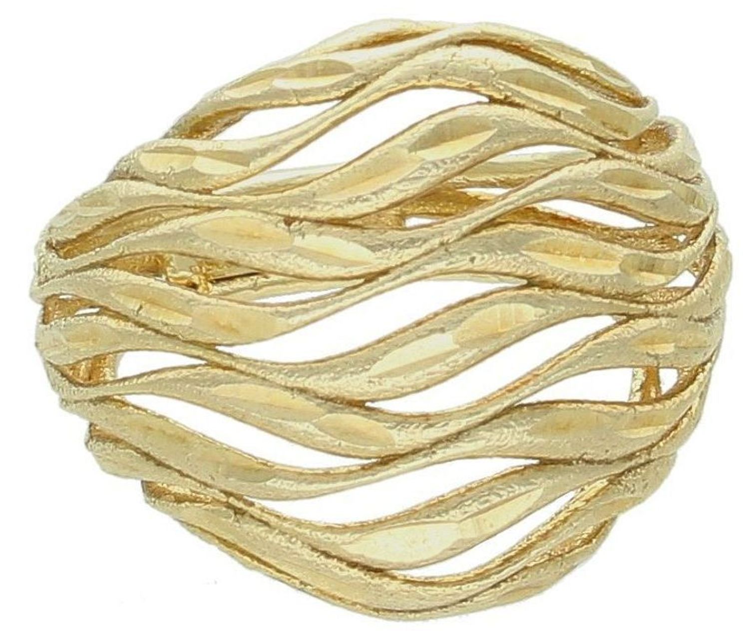 Srebrny pierścionek damski 925 szeroki pozłacany rozmiar 12 DIA-PRS-7731-925 5.jpg