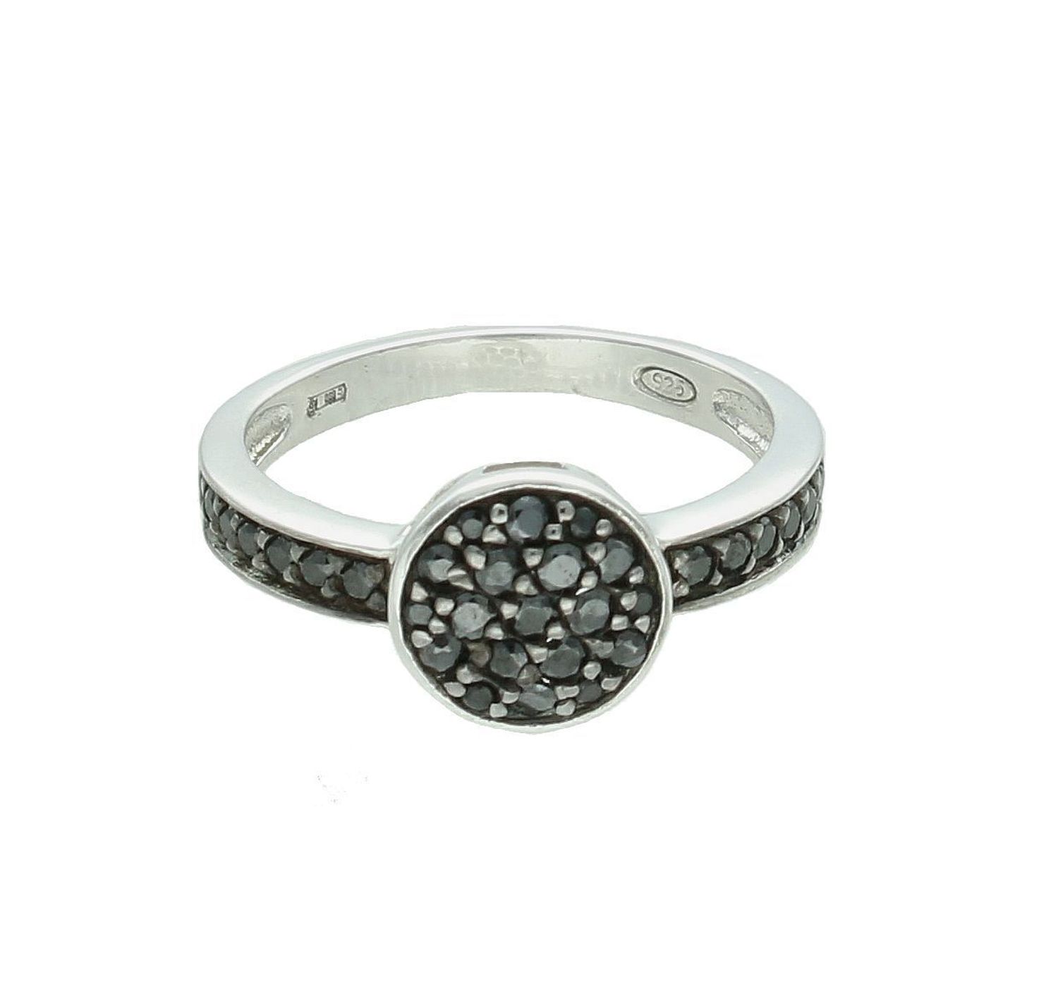 Srebrny pierścionek damski 925 czarnymi cyrkoniami rozmiar 14 DIA-PRS-7739-925. Srebrny pierścionek damski. Srebrny pierścionek z cyrkoniami. Pierścionek damski na prezent. Pierścionek srebrny dla kobiety. 8.jpg