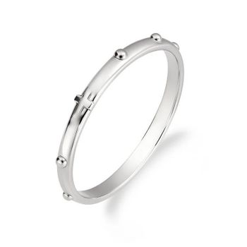 Pierścionek różaniec ze srebra próby 925, model DIA-PRS-7749-925, rozmiar 29. Szerokość 2 mm, waga 2,68 g..jpg